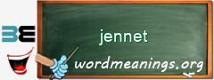 WordMeaning blackboard for jennet